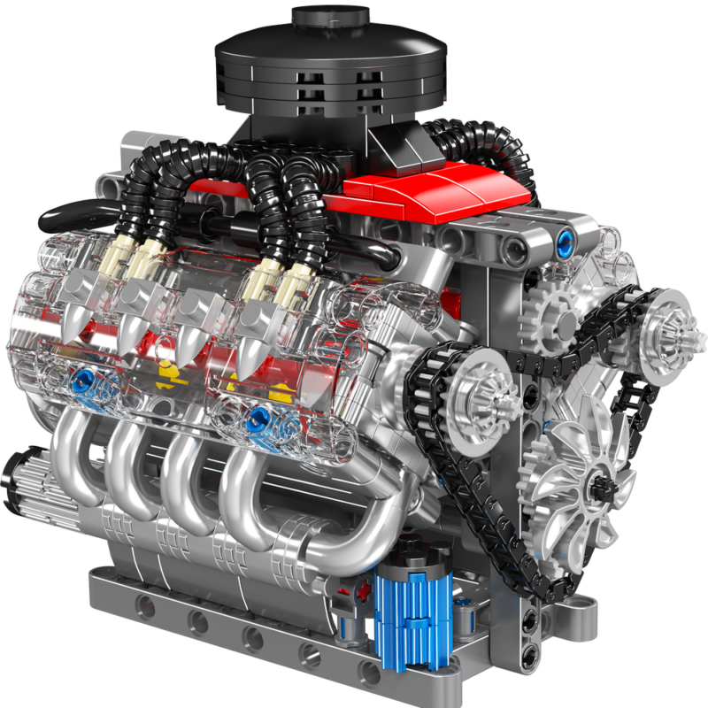 محرك سيارة توربو V8 - 10171